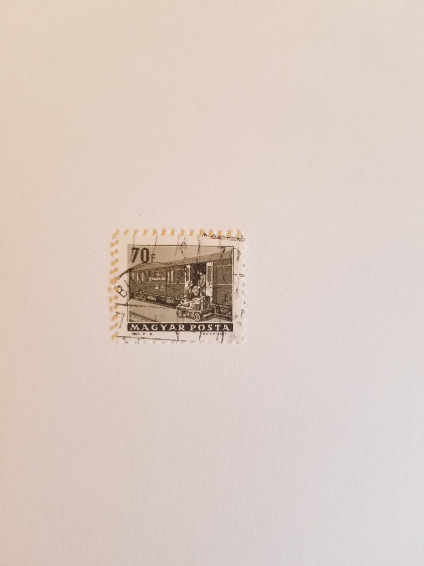 Timbre Magyar Posta (Hongrie) – 70f – 1963